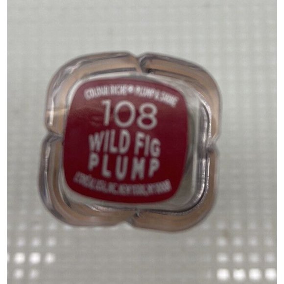 L'Oreal Paris Colour Riche Plump Shine Lipstick 108 Wild Fig Plump - Picture 2 of 5